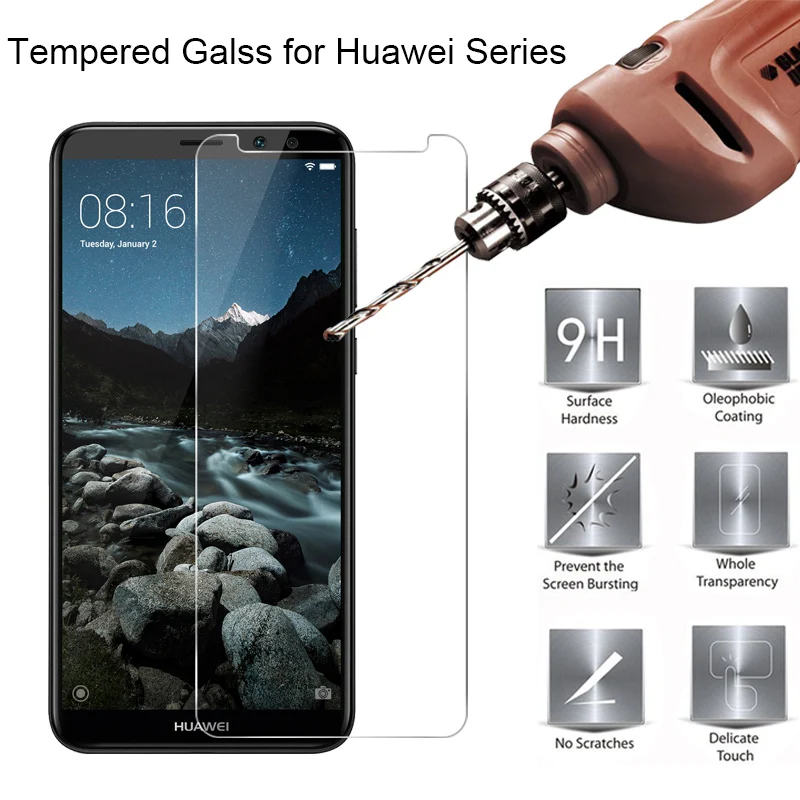 Trasparente Di Vetro Dello Schermo Per Huawei Mate 10 Lite Vetro Temperato Per Huawei Compagno Di 9 7 8 S Di Protezione In Vetro Su Huawei Mate 20 Lit