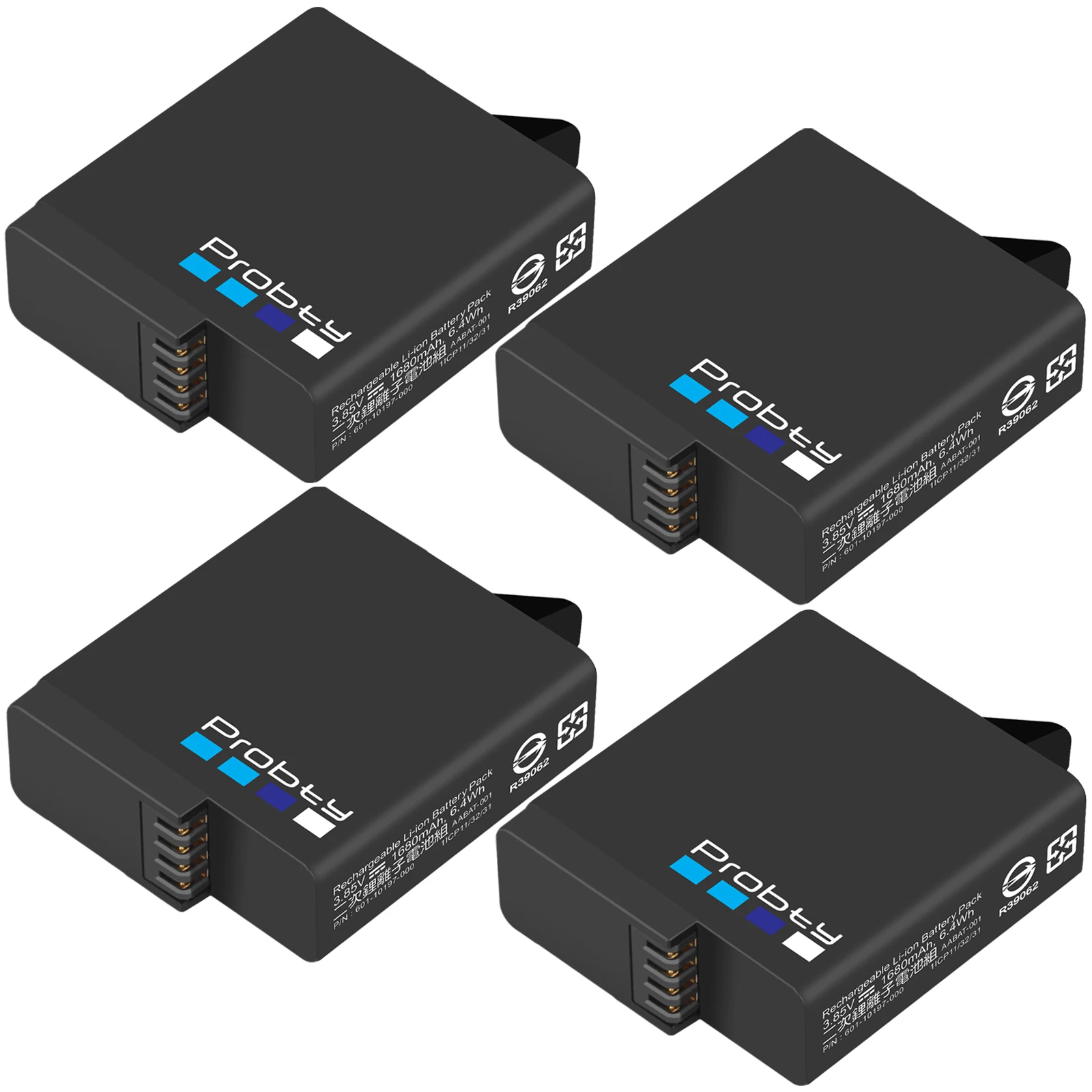 1680Mah Gopro Hero 7 Hero 6 Hero 5 Black Battery + Led Dual Charger Per Go Pro Hero7 Hero6 Hero5 Black Camera Ahdbt-501Battery