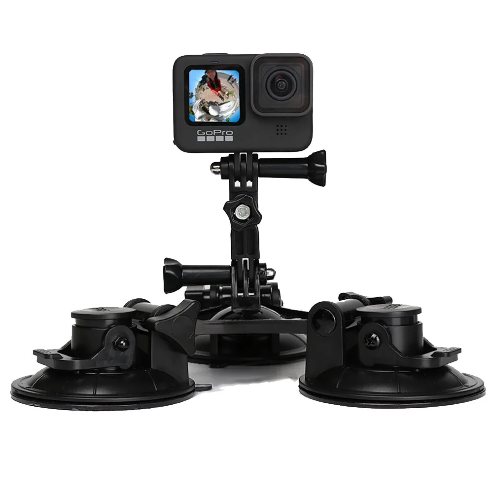 Action Camera Ventosa Per Start Phone Iphone Gopro Hero 10 9 8 7 5 Nero Yi 4K H9 Go Pro Mount Window Glass Sucker Accessorio