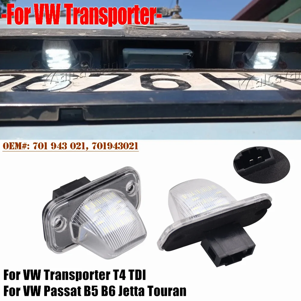 2 Pz Per Vw T4 Transporter Syncro Passat B5 B6 Caddy Jetta/Syncro Touran Led Luci Targa 701943021