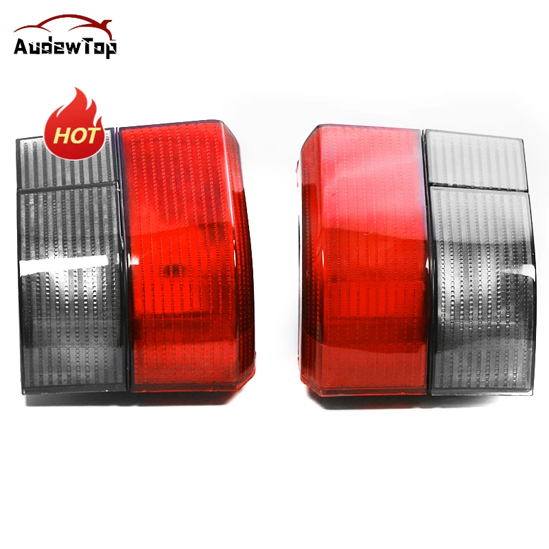 Per Vw Transporter Caravelle Car Rear Rear Fendinebbia Copertura Della Lampada Lente Segnale Frenante Rosso Affumicato Per Vw Caravelle T4 1992-2004