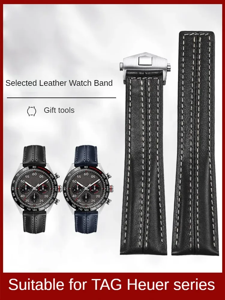 Orologio In Pelle Con Adattamento Tiger Kaarlela Porsche Special Edition Monaco Heritage 6 Bracciale Da Uomo Piatto 22Mm
