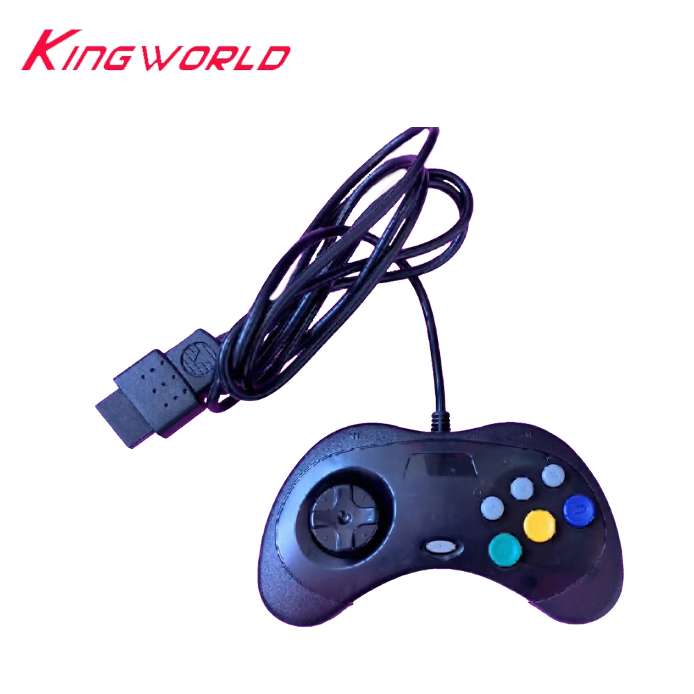 Controller Di Gioco Cablato Nero Trasparente Per Console Sega Saturn Ss