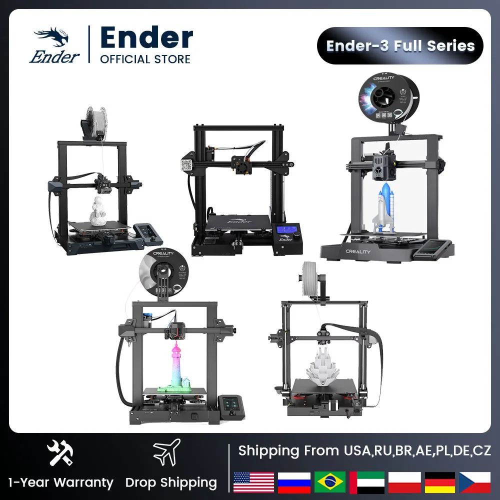 Creality 3D Ender-3 V3 Ke/Se Versione Aggiornata Ender 3 S1 Pro Ender-3 Neo Ender-3 S1 Ender-3 V2 Ender-3 Stampanti Fdm Serie