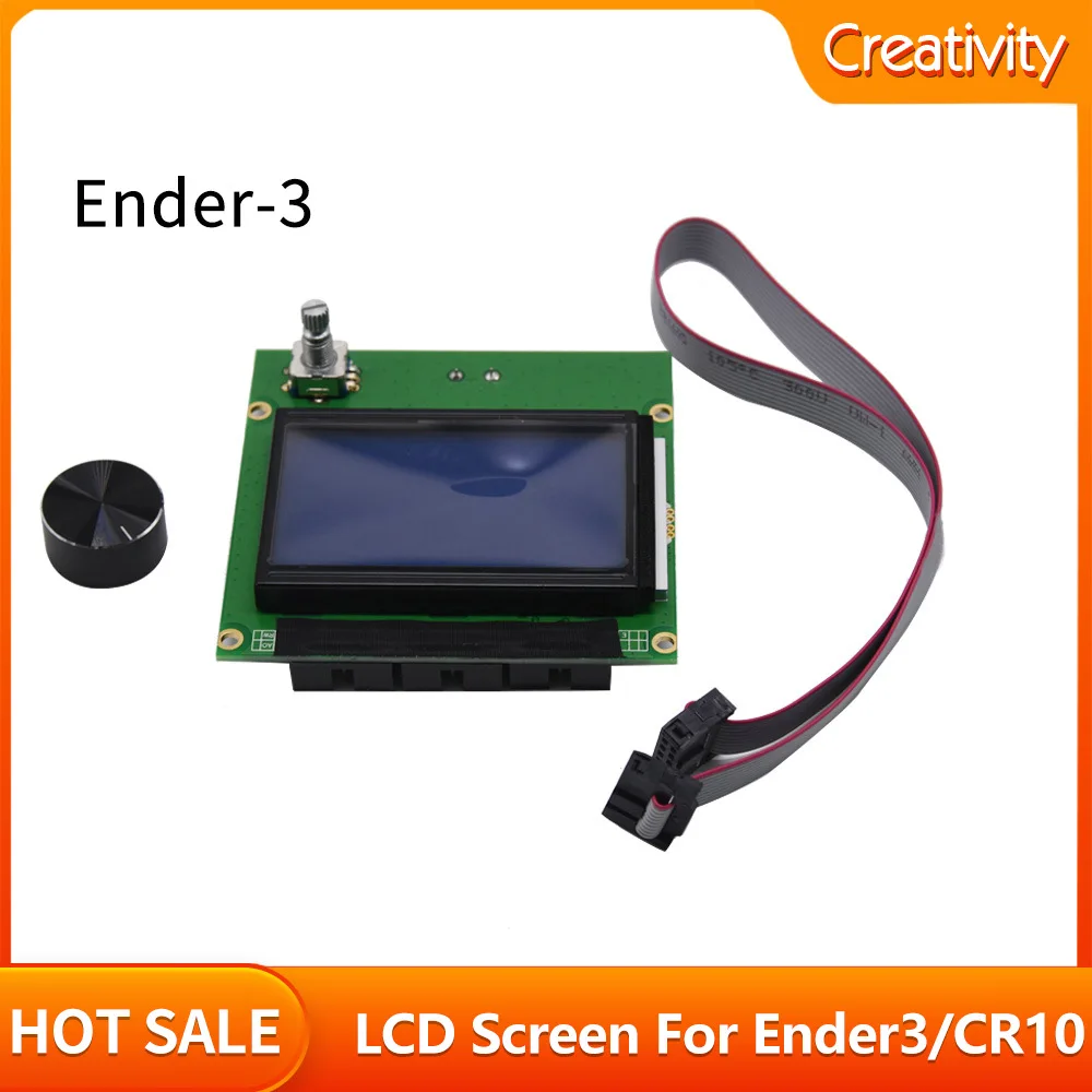 12864 Lcd Screen Controller Ramps 1.4 Display Schermo Blu + Cavo Per Parti Della Stampante 3D Ender-3/Cr-10/10S