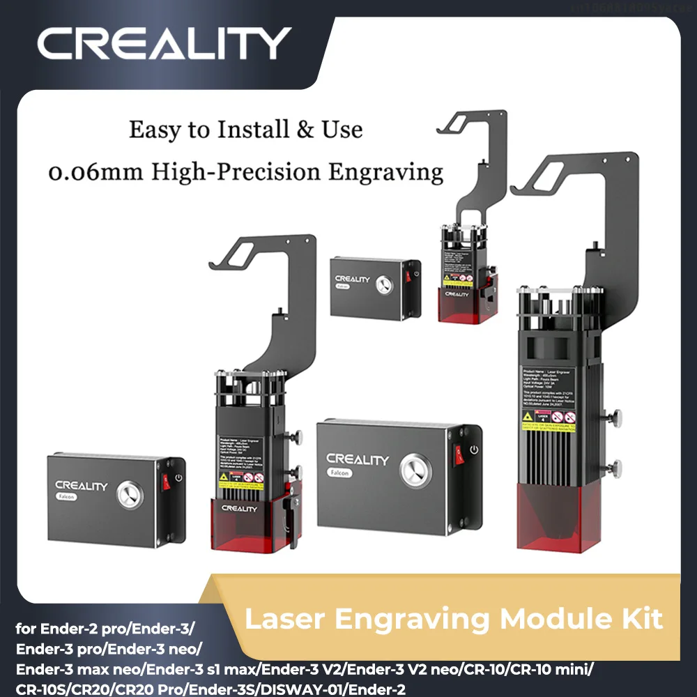 Kit Modulo Per Incisione Laser Creality 10W 5W 1.6W 0.06Mm Parti Per Stampante 3D Ad Alta Precisione Per Ender 3 / Neo / S1 Series Cr-10 Mini