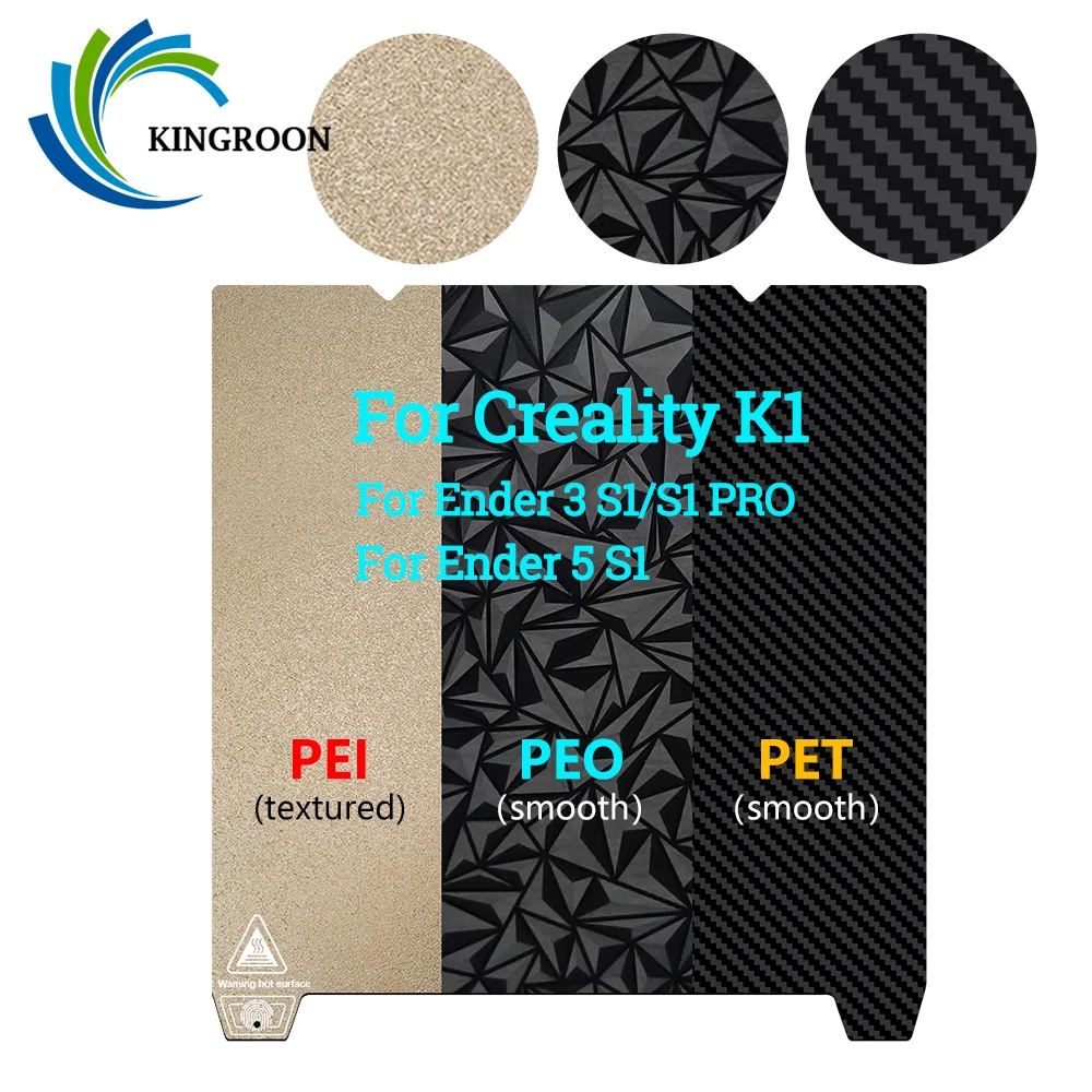Upgrade Bed Pey Peo + Pei Sheet Double Side Heat Bed 235/310Mm Pei Base Magnetica Piastra Di Costruzione Per Ender 3 S1/S1 Pro Per Creality K1