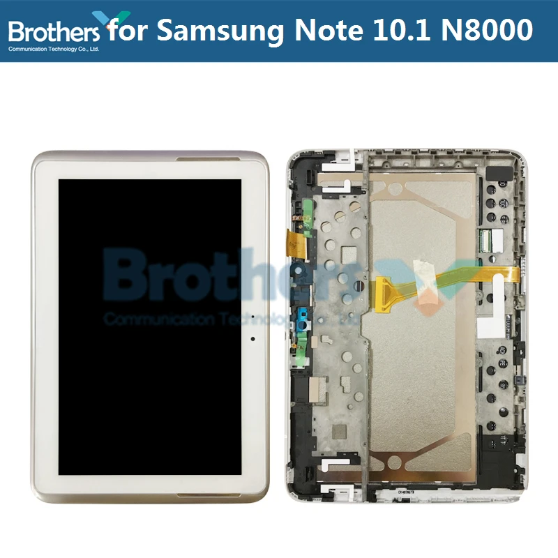 Lcd Per Samsung Galaxy Note 10.1 N8000 N8010 Display Lcd Con Cornice Touch Screen Digitizer Assembly N8000 N8010 Tablet Lcd Aaa