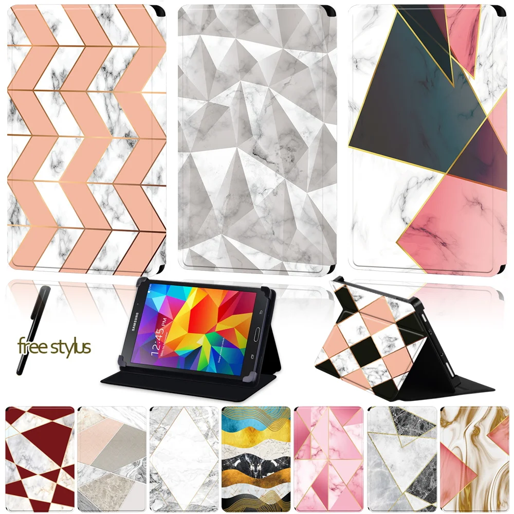 Custodia Pieghevole Universale Per Tablet Per 7 "/8"/10.1 "Samsung Galaxy Tab 10.1/Tab 10.1 Lte/Tab 2/Tab 3/Tab 4 Custodia In Pelle Pu