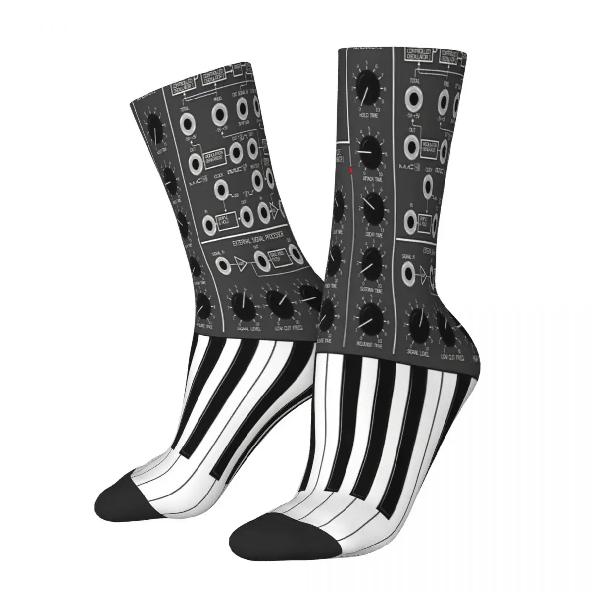 Korg Ms 20 Calzini Sintetizzatori Modulari Uomo Uomo Donna Calze Autunnali Stampate
