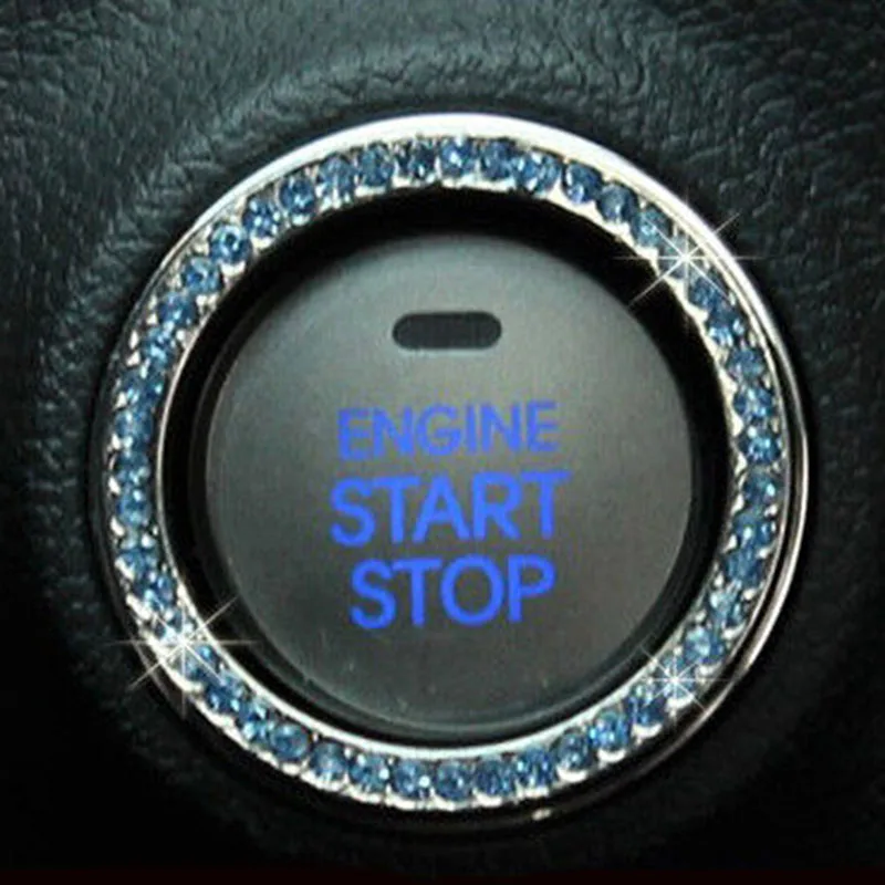 Accessori Per Auto, Crystal Car Engine Start Stop Portachiavi Di Accensione Per Ford Focus Fusion Escort Kuga Ecosport Fiesta Falcon Edge