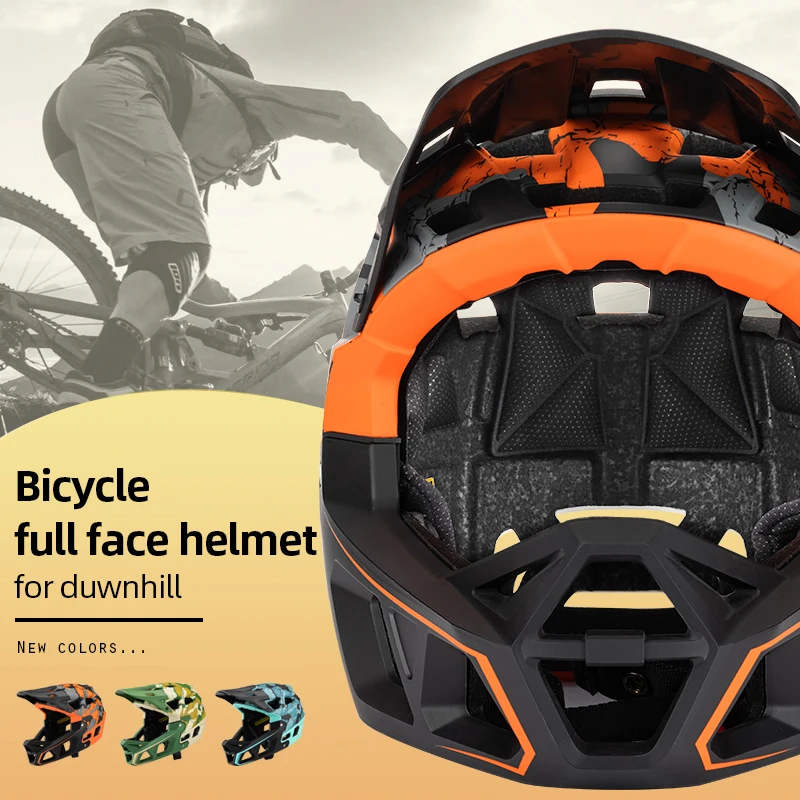Casco Integrale Da Ciclismo Downhill Mtb Casco Da Moto Da Uomo Per Aerodinamica Casco Da Bici Da Corsa Integrale 2023 Casco Ciclismo