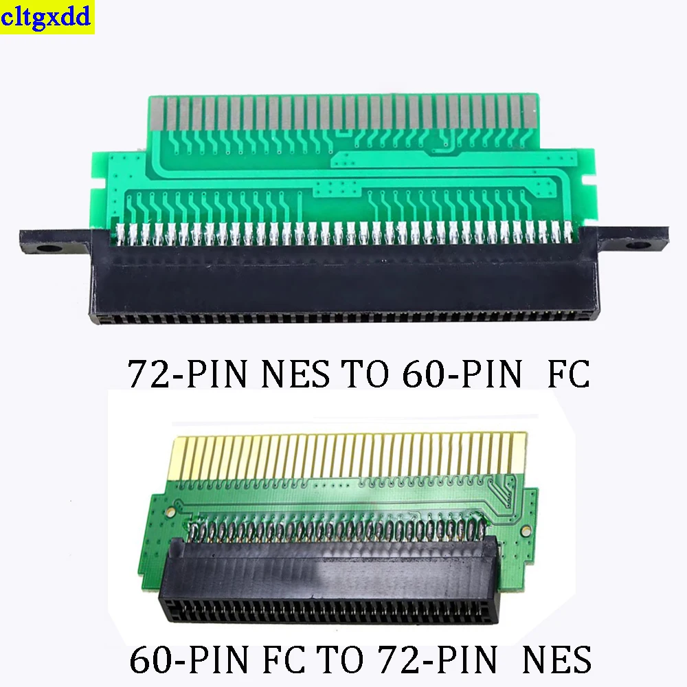 Cltgxdd 1 Pezzo Per Nes 72 Pin A Fc 60 Pin/Fc 60 Pin A 72 Pin Nes Adattatore Convertitore Per Schede Di Gioco