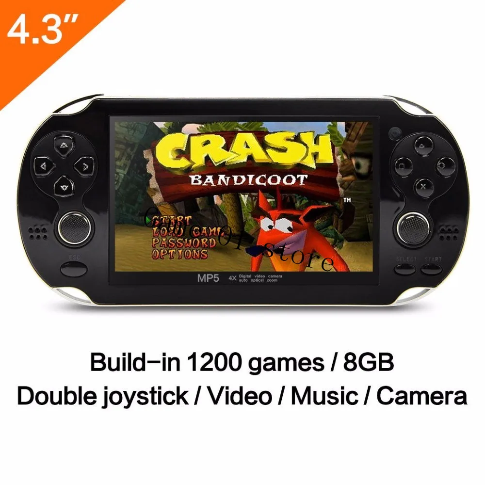 Nuova Console Di Gioco Portatile 8Gb Di Memoria 32 Bit Videogioco Portatile Double Rocker Built-In 1000 Giochi Gratuiti Supporto Tv Out Put