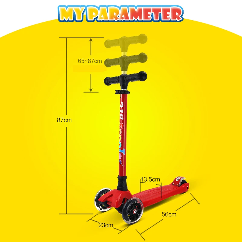 Gf04 Kids Scooter Rotondo Quattro 4 Ruote Pattini A Rotelle Fold Bambini Del Bambino Auto Scivolose Libero Skuter Trottinette Per I Bambini