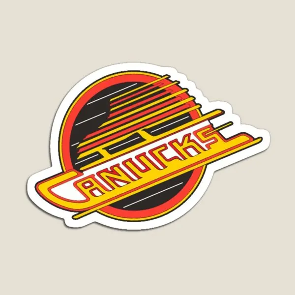 Vancouver Hockey Retro Canucks Skate Magnet Toy Colorful Decor Cute Baby Magnetic For Fridge Organizer Funny Kids Children
