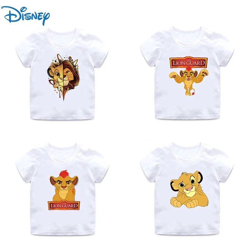 Disney Cartoon The Lion King Clothes Tee Bambini Donna Stampata Moda Stile Carino Outdoor Leisure Sportswear T-Shirt Regali