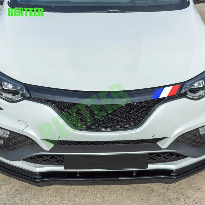 Car Front French Flag Vinyl Sticker Cup Sport Per Renault Clio Mk4 Rs 200/220 Edc/Gt