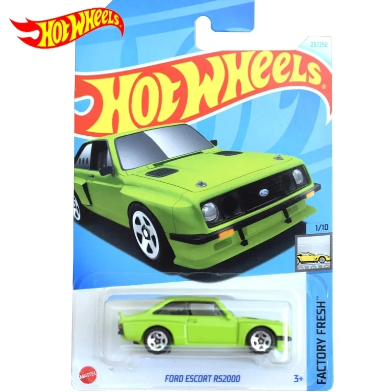 Original Hot Wheels Car Ford Escort Rs2000 Toys For Boys 1/64 Diecast Alloy Model Voiture Brinquedos Factory Fresh Birthday Gift