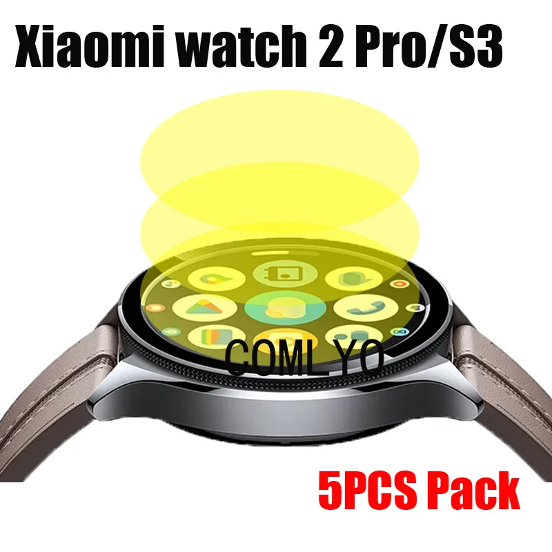Pellicola Morbida Da 5 Pezzi Per Xiaomi Watch 2 Pro S3 Proteggi Schermo Tpu Hydrogel Unthin Hd Pellicole Antigraffio