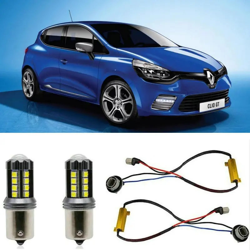Fendinebbia Per Renault Clio 4 Iv Grandtour Kh Stop Lamp Lampadina Di Retromarcia Indicatore Di Direzione Posteriore Anteriore Error Free 2Pc