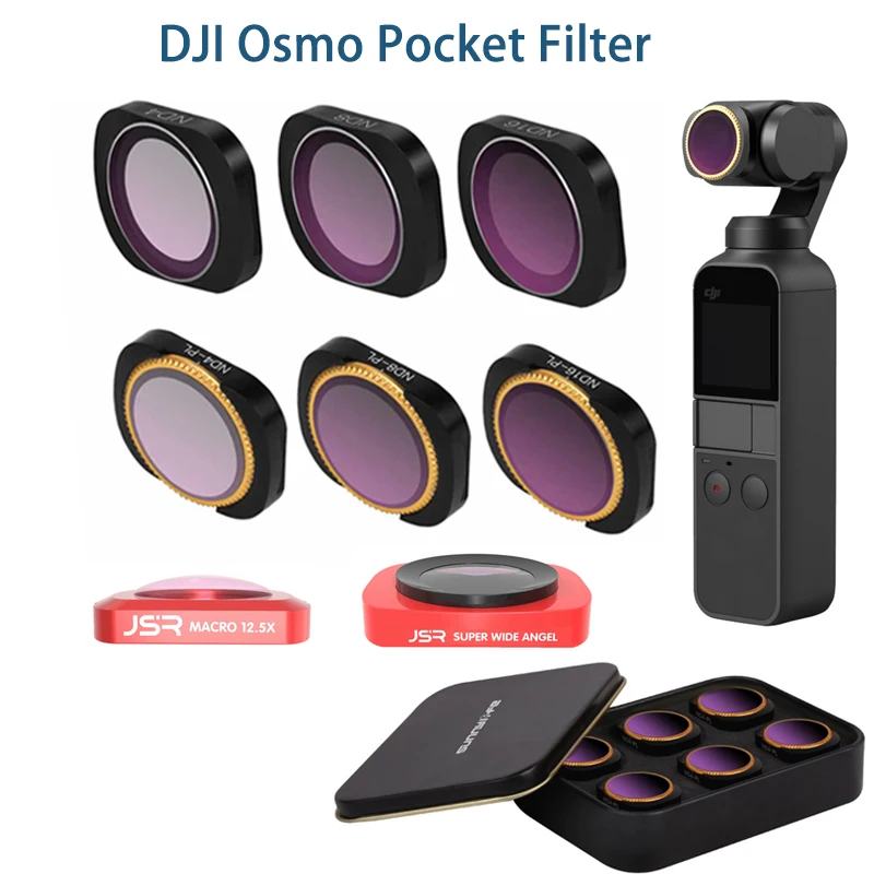 Per Dji Osmo Pocket/Dji Pocket 2 Filter Nd Cpl Filtri Kit Osmo Pocket Accessori Polar Nd4 8 16 32 Filtri Uv Osmoocket