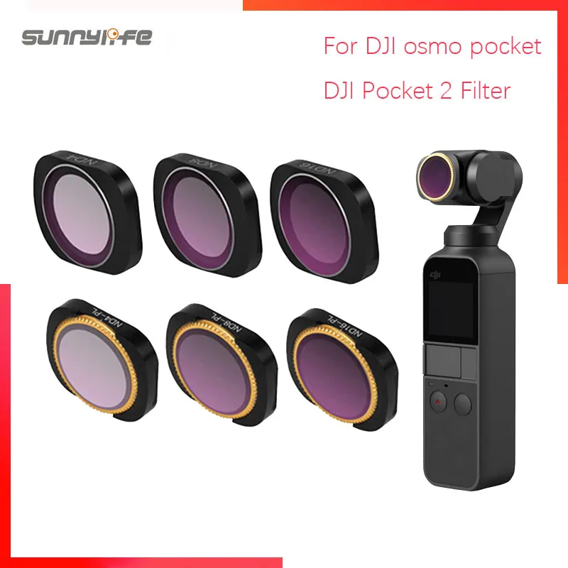 Per Dji Osmo Pocket/Dji Pocket 2 Filter Nd Cpl Filtri Kit Osmo Pocket Accessori Polar Nd4 8 16 32 Filtri Uv Osmoocket