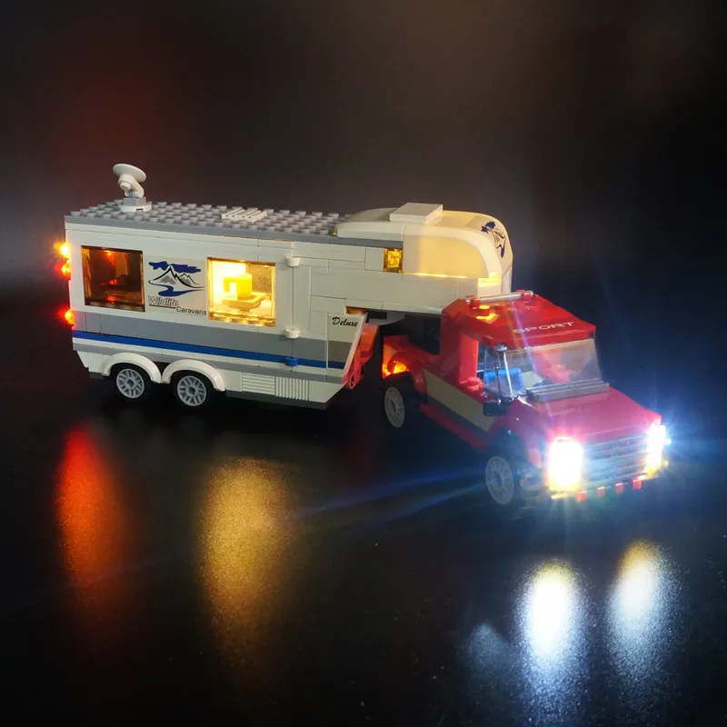 Kit Luci A Led Per Pickup E Roulotte Serie City 60182 (Non Includere Blocchi Di Costruzione)