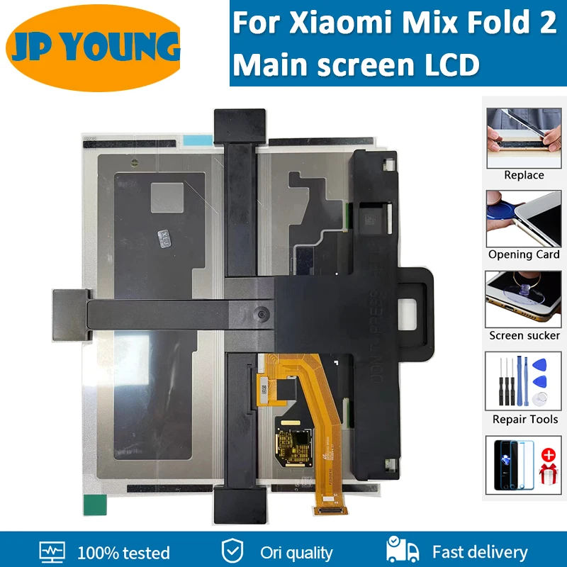 8.01 ''Amoled Per Xiaomi Mix Fold 2 Display Lcd Touch Panel Digitizer Per Xiaomi Mi Mix Fold 2 Lcd Mix Fold 2 Schermo Principale