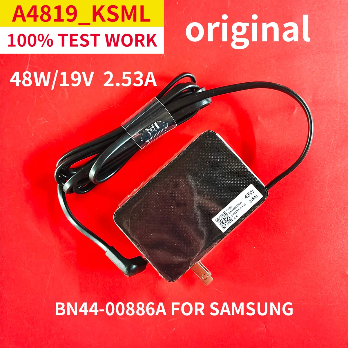 Muslimex 19V 2.53A 48W Bn44-00886D Ac Per Samsung Muslimodyssey G5 Hw-M360 Alimentatore
