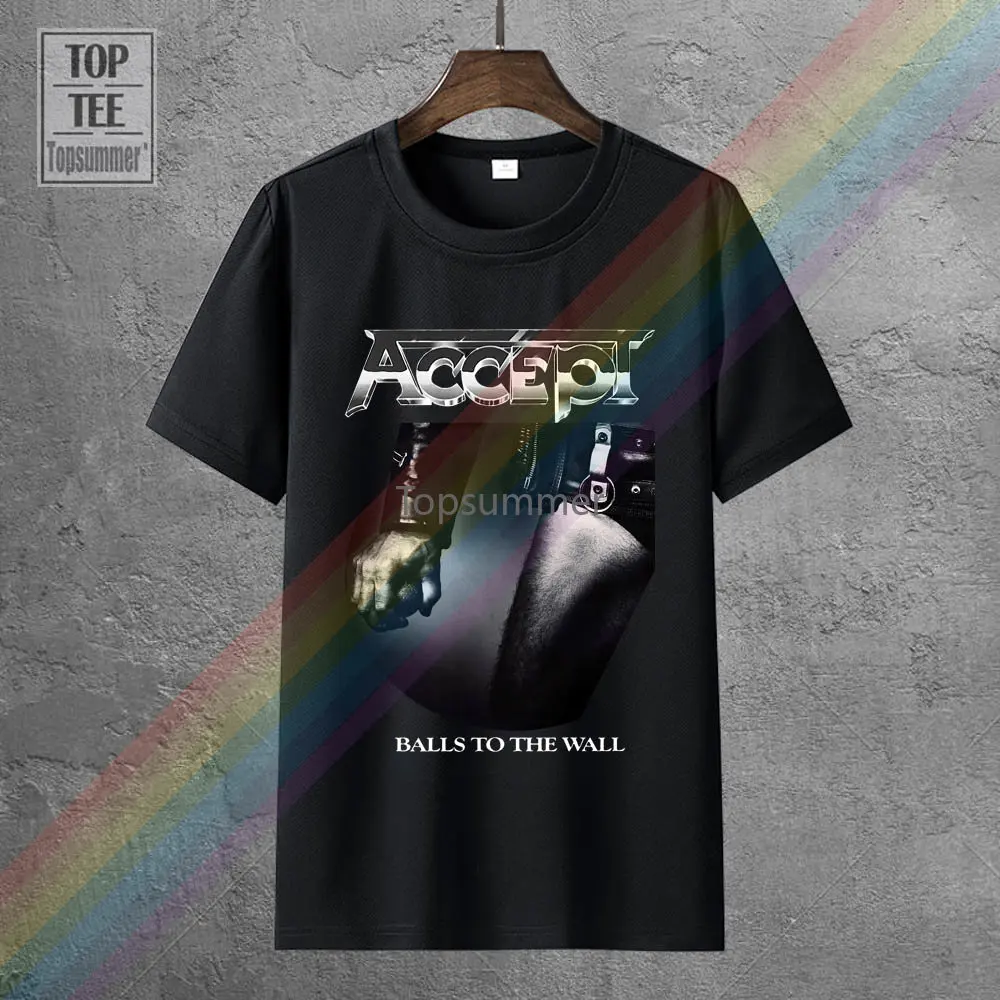 Accetta Palline Al Muro Udo Heavy Metal Band U.D.O. Dio Sassone Nuova Maglietta Nera