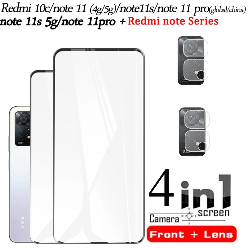 Redmi Note 12 Pro 5G Pellicola Redmi Note 11 Pro 10 Screen Protector + Pellicola Camera Per Xiaomi Redmi Note 12 Pro 5G 11S 11 Pro Plus 5G Vetro Tempe