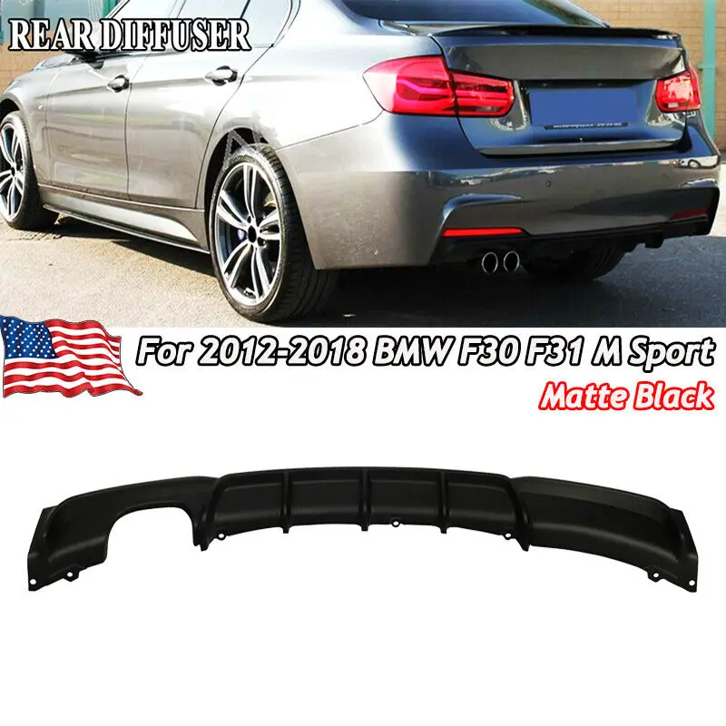 M Performance Twin Tailpipe Diffusore Posteriore Per Bmw F30 F31 M Sport Bumper 2012 +