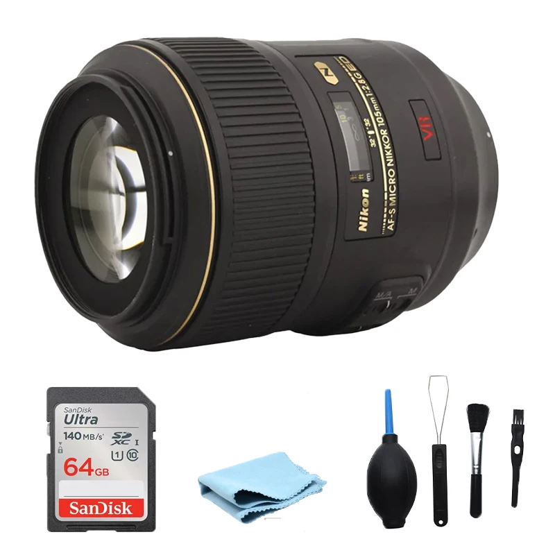 Obiettivo Nikon Af-S Vr Micro 105Mm F/2.8G If-Ed Per Fotocamere Reflex Nikon