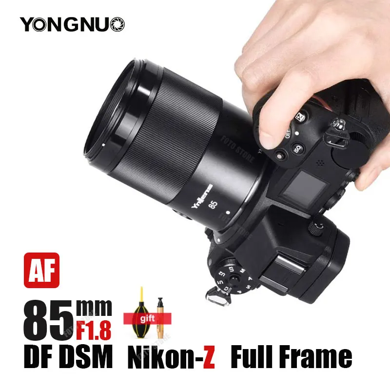 Obiettivo Yongnuo Yn85Mm F1.8Z Df Dsm Per Fotocamera Mirrorless Nikon Af Full Frame 85Mm Obiettivo F1.8 Per Nikon Z6 Z7 Zfc Z50 Z5