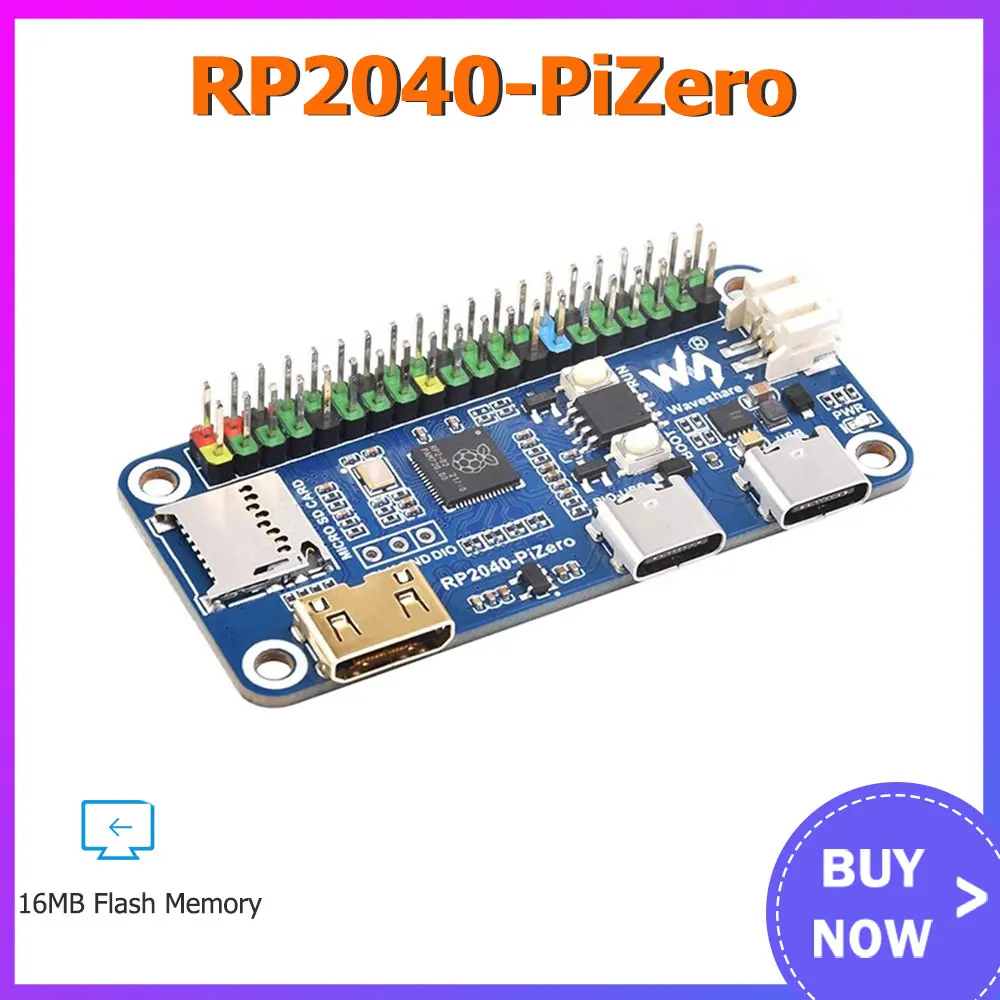 Raspberry Pi Rp2040-Pizero Basato Su Rp2040 Memoria Flash Da 16Mb Compatibile Con Raspberry Pi Zero Gpio