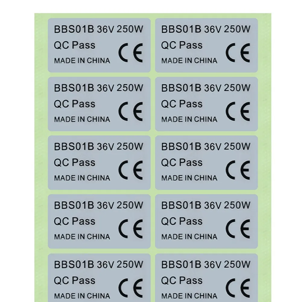 Bicicletta Elettrica 36V 250W/48V 750W Mid Drive Motor Sticker Kit Di Conversione Ebike Sticker For01/Bbs Sh Mid Motor