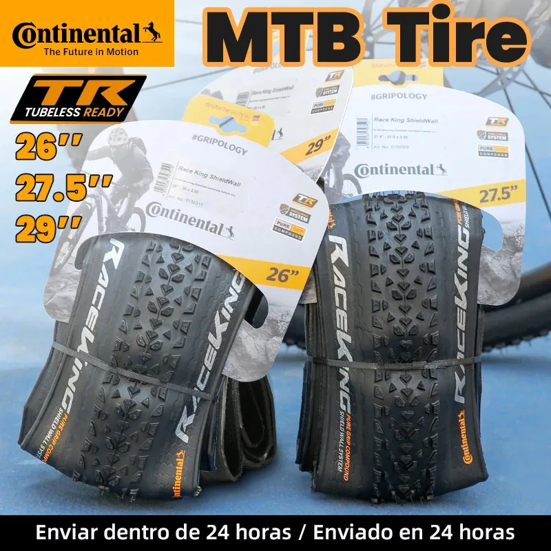 Continental Race King Pneumatico Cerchio 29 26 27 Mtb 180Tpi Bicicletta Pneumatico Pieghevole Anti Foratura Mountain Bike Tubeless Pneumatico Pneu Aro