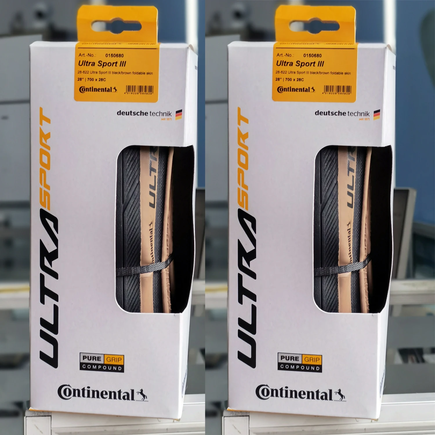 Continental Ultra Sport Iii 700X28 Black Brown Folding Puregrip 3 Road Bike Tire Folding Tyre