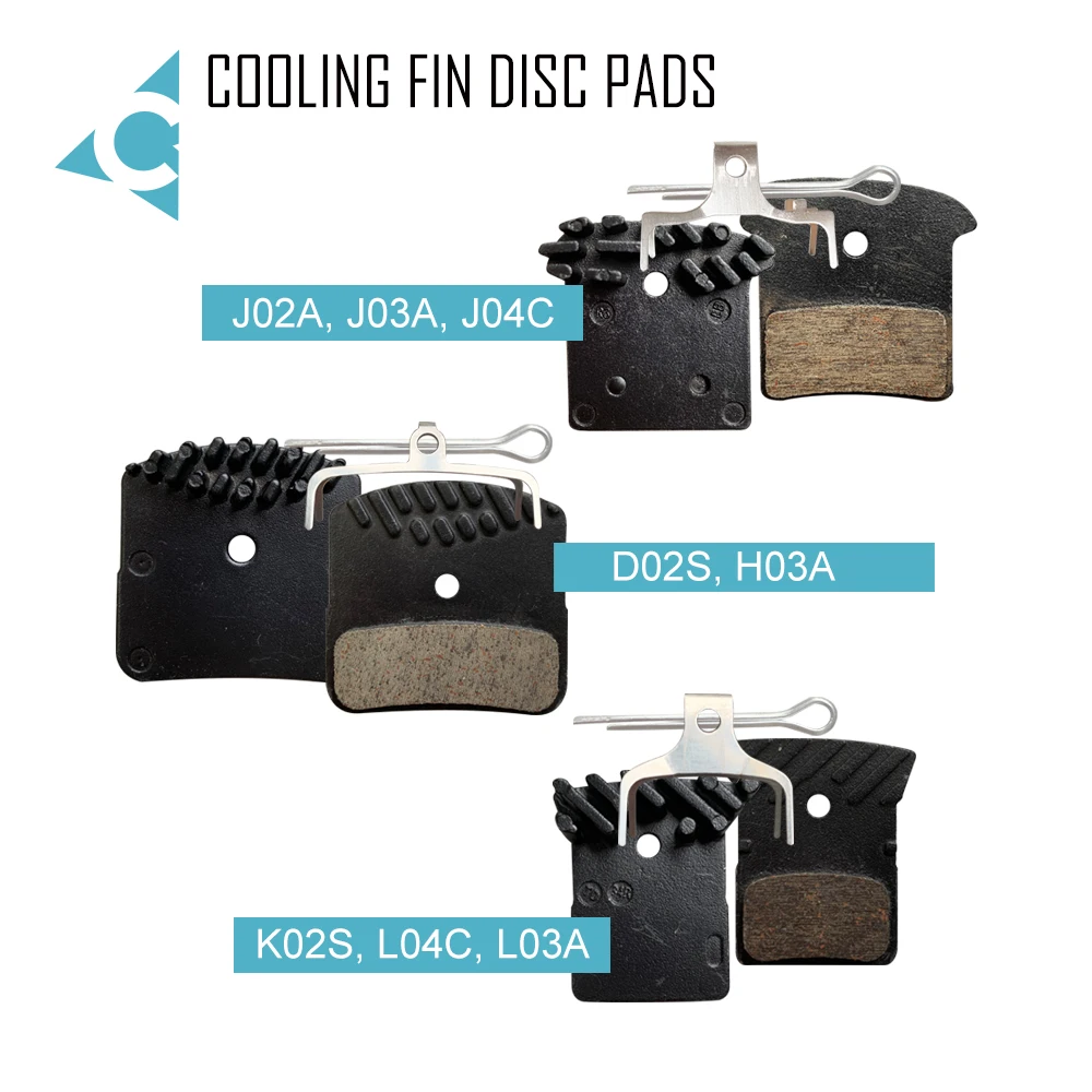 Pastiglie Freno A Disco In Ceramica Con Alette Di Raffreddamento Per Bicicletta Per Shimano J02A, M785, K02S,N03A, M640, D02S, Rs505