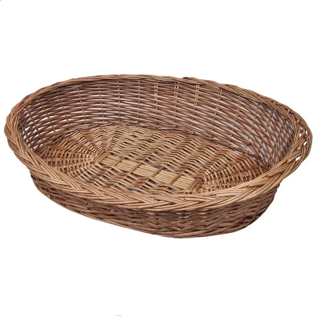 Dog90 Cm Natural Pet Basket Bed Accogliente Pet Bend Beam Cull Kennel Super Soft Lavable Pup Basket Gatti Cuscino Letto Caldo Divano Invernale