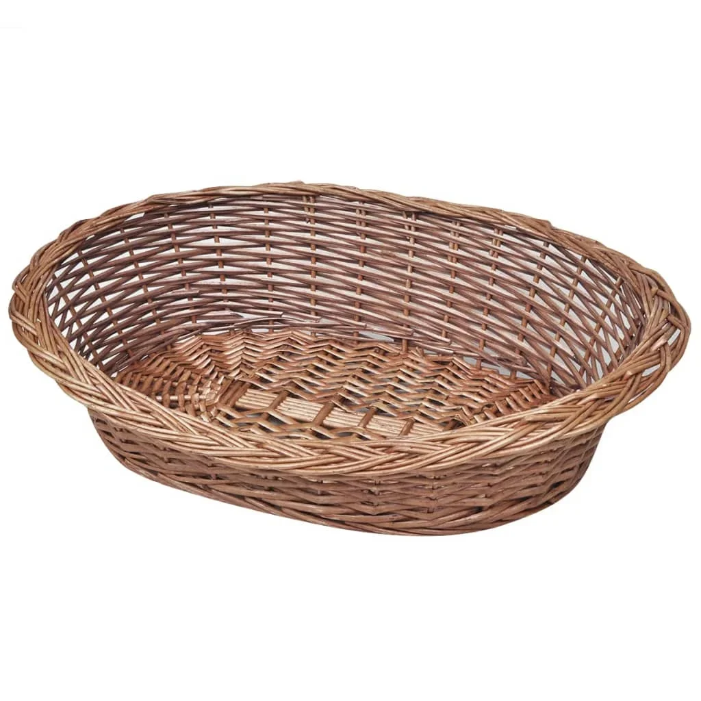 Dog70 Cm Natural Pet Basket Bed Accogliente Pet Bend Beam Cull Kennel Super Soft Lavable Pup Basket Gatti Cuscino Letto Caldo Divano Invernale