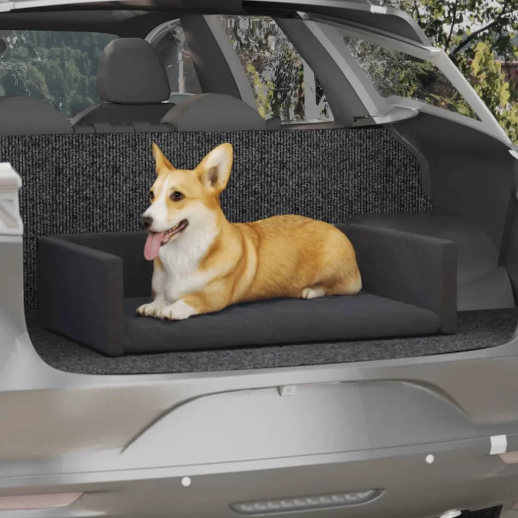 Black Dog Car Bed 70X45 Cm Fin Bed Comodo Pet Dog Bed Cofanetto Cuplet Dog Cull Cuccia Per Cani Cestino Per Cuccioli Lavabile Ultra Morbido Cuscino Pe
