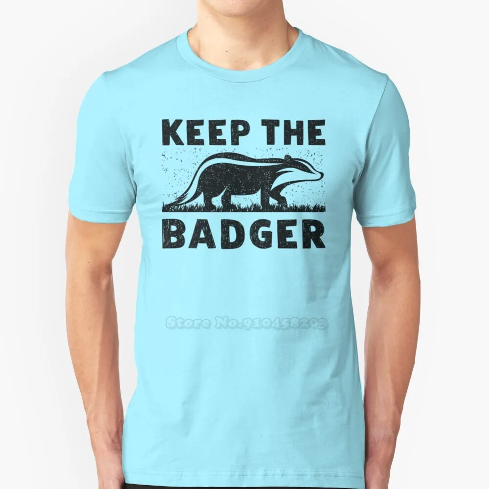 Keep The Badger Stop Badger Cull 2020 T-Shirt A Maniche Corte Harajuku T-Shirt Hip-Hop Tee Top Stop Badger Cull 2020 Keep The