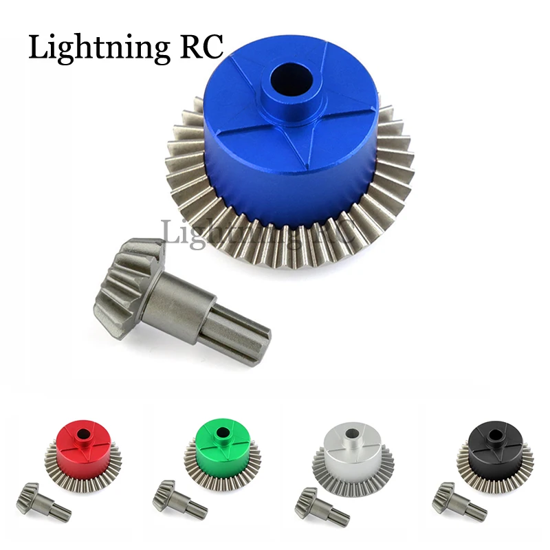 Metal Diff Case Diff Gear 37T Input Gear 13T Per Arrma 1/10 Kraton Senton Big Rock Granite Outcast 4X4 Parti Di Aggiornamento