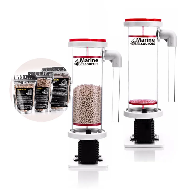 Marine Bronnen Aquarium Skimmer 110-120V Zee Water Marine Bron Bio Pellet Reactoren Met Pomp Brd1.2 Kamer Total Capaciteit 1.2L
