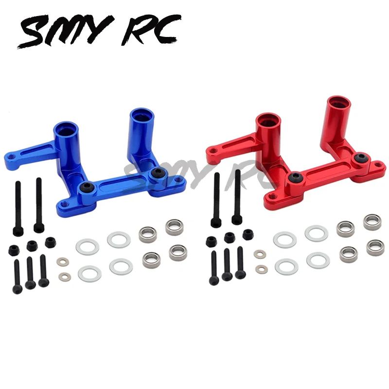 Metal Steering Bellcranks Drag Link Per 1/10 Traxxas Slash Rustler Bandit 2Wd Vxl Nitro Slash Rc Car Kit Rosso