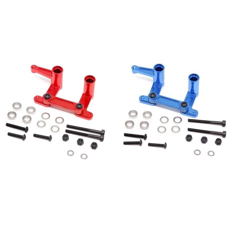 Metal Steering Bellcranks Drag Link Per 1/10 Traxxas Slash Rustler Bandit 2Wd Vxl Nitro Slash Rc Car Upgrade Parts Kit Rosso