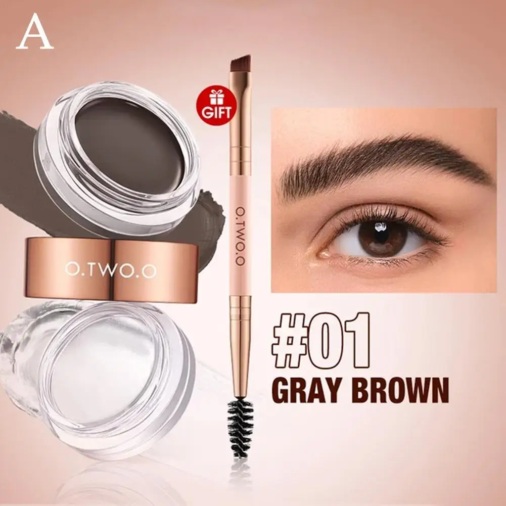 Sopracciglio Pomata Brow Gel Wax 2 In 1 Waterproof Long Lasting Creamy Texture Eye Brow Tint Enhancers Cosmetics Makeup
