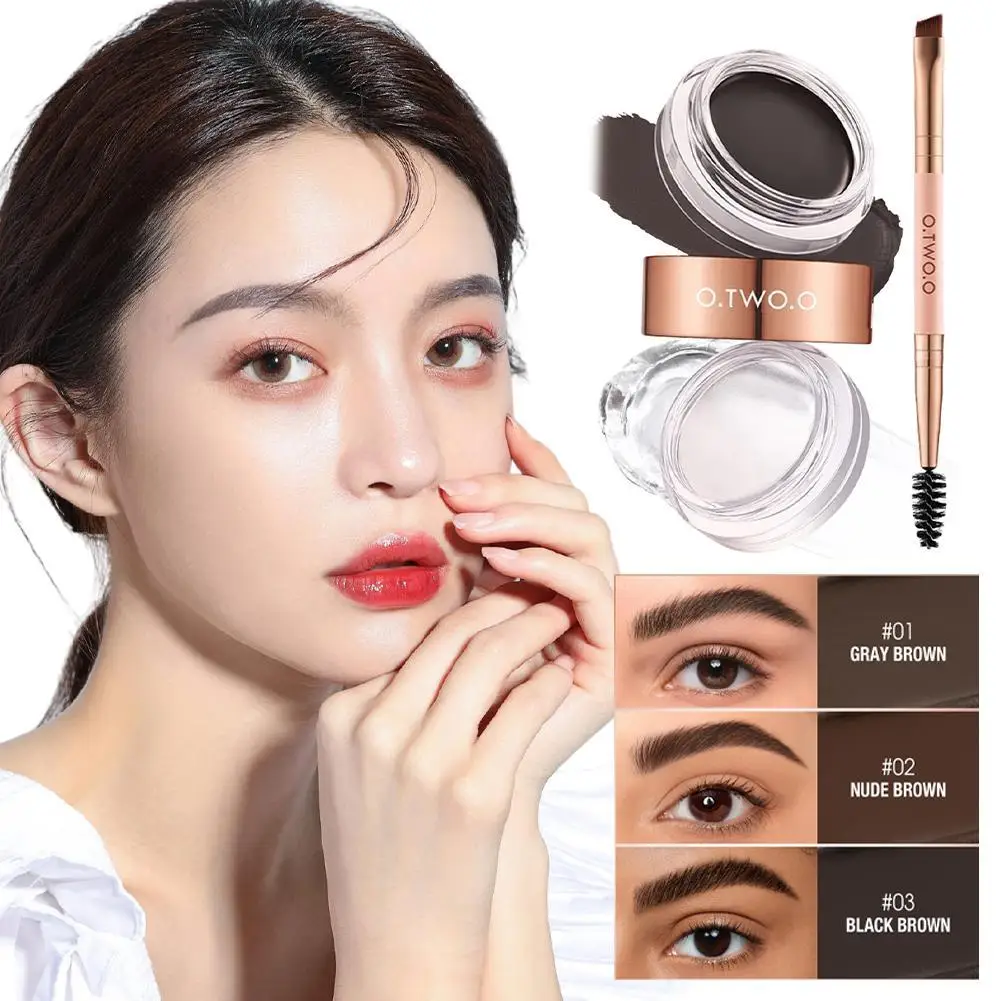 Sopracciglio Pomata Brow Gel Wax 2 In 1 Waterproof Long Lasting Creamy Texture Eye Brow Tint Enhancers Cosmetics Makeup